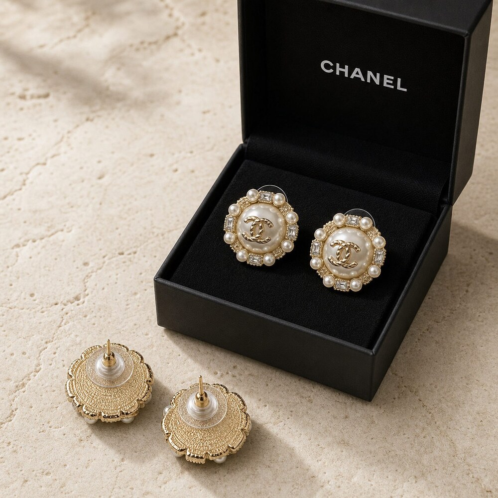 CHANEL Classic Parisian Earrings Style 41 | New with Box - Picture 5 of 9